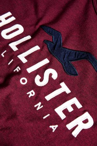 Hollister Burgundy Graphic T-Shirt